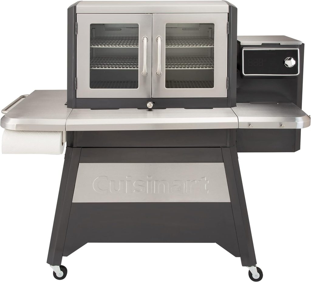 Cuisinart CGWM-080 Clermont Pellet Grill  Smoker, 1400 sq. inch Cooking Space, 8-in-1 - Smoke, BBQ, Grill, Roast, Sear, Braise, Bake,  Char-Grill