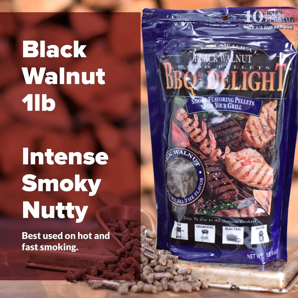 BBQrs Delight Wood Smoking Pellets - Super Smoker Variety Value Pack - 1 Lb. Bag - Apple, Hickory, Mesquite, Cherry, Pecan and Jack Daniels