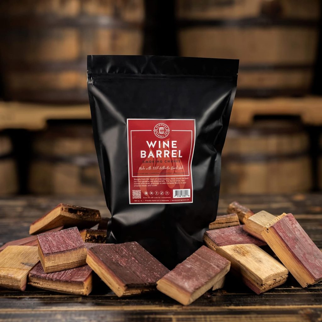 Midwest Barrel Company Authentic Barrel BBQ Smoking Wood (Bourbon Barrel Smoking Wood Chunks)