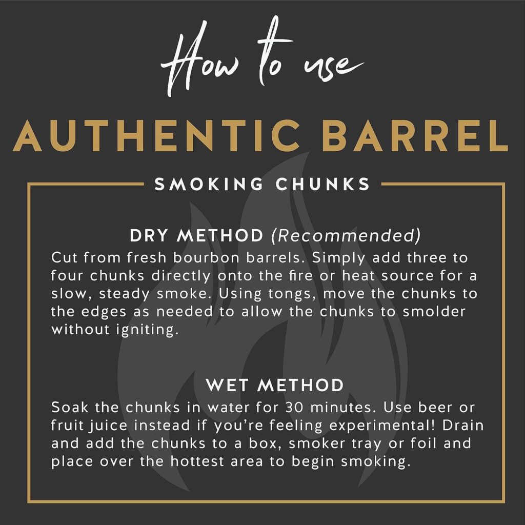 Midwest Barrel Company Authentic Barrel BBQ Smoking Wood (Bourbon Barrel Smoking Wood Chunks)