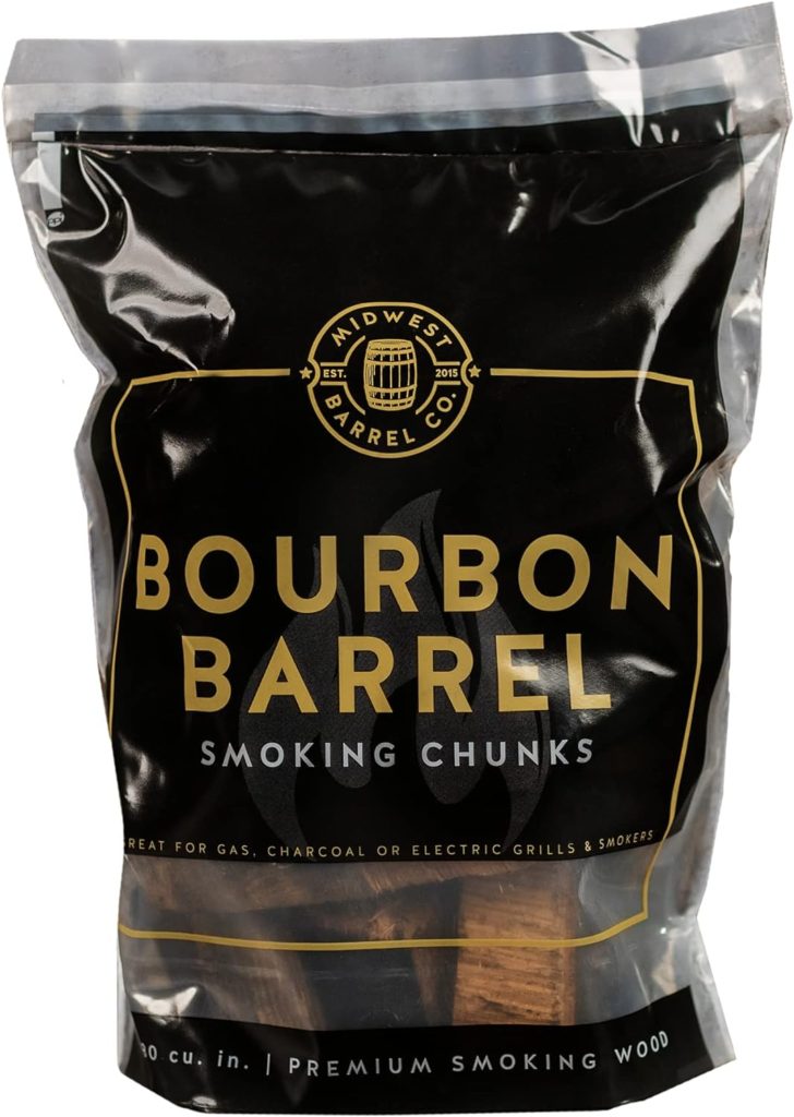 Midwest Barrel Company Authentic Barrel BBQ Smoking Wood (Bourbon Barrel Smoking Wood Chunks)