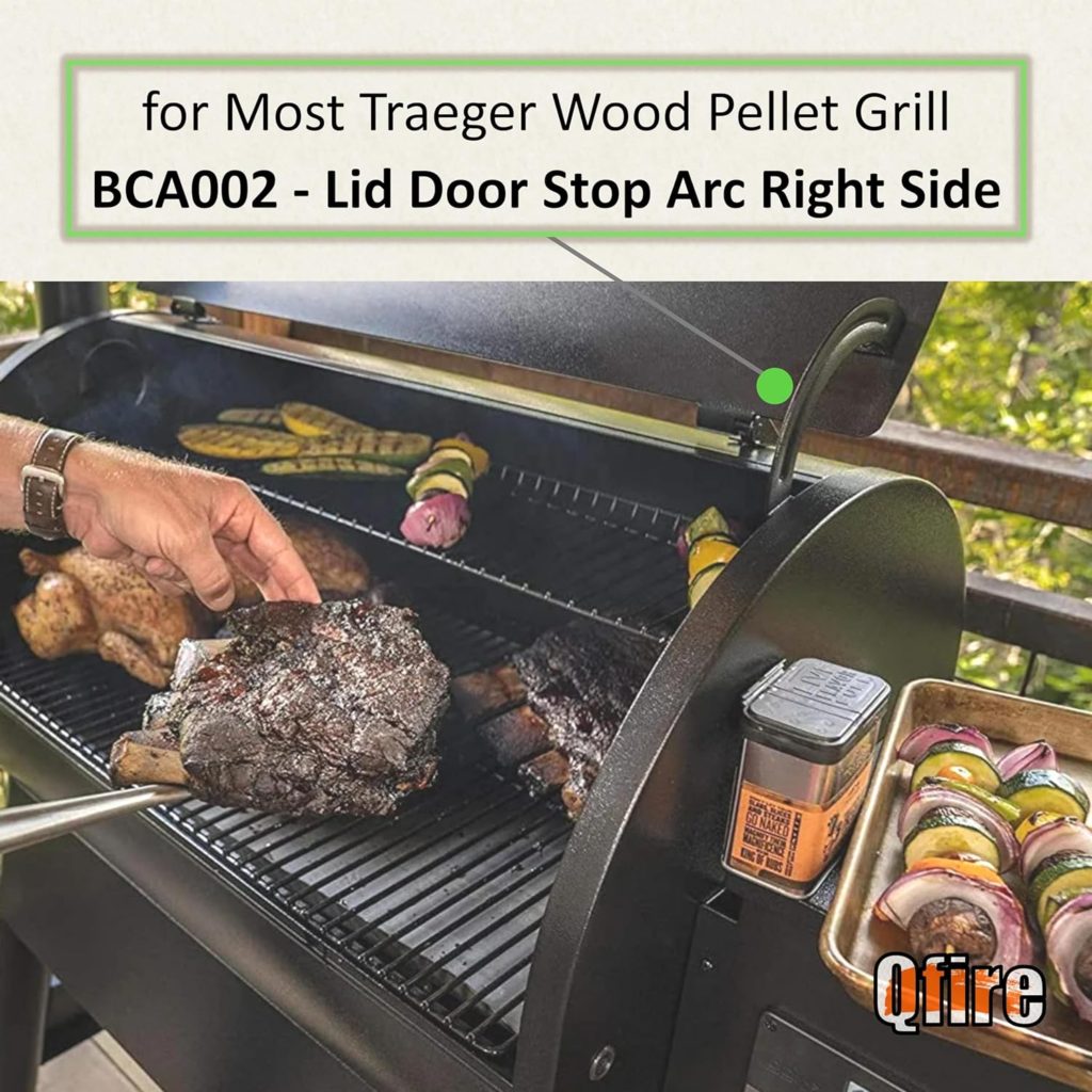 Grill Lid Door Arc Right Side Replacement BCA002 Compatible with Traeger Wood Pellet Grill and Smoker