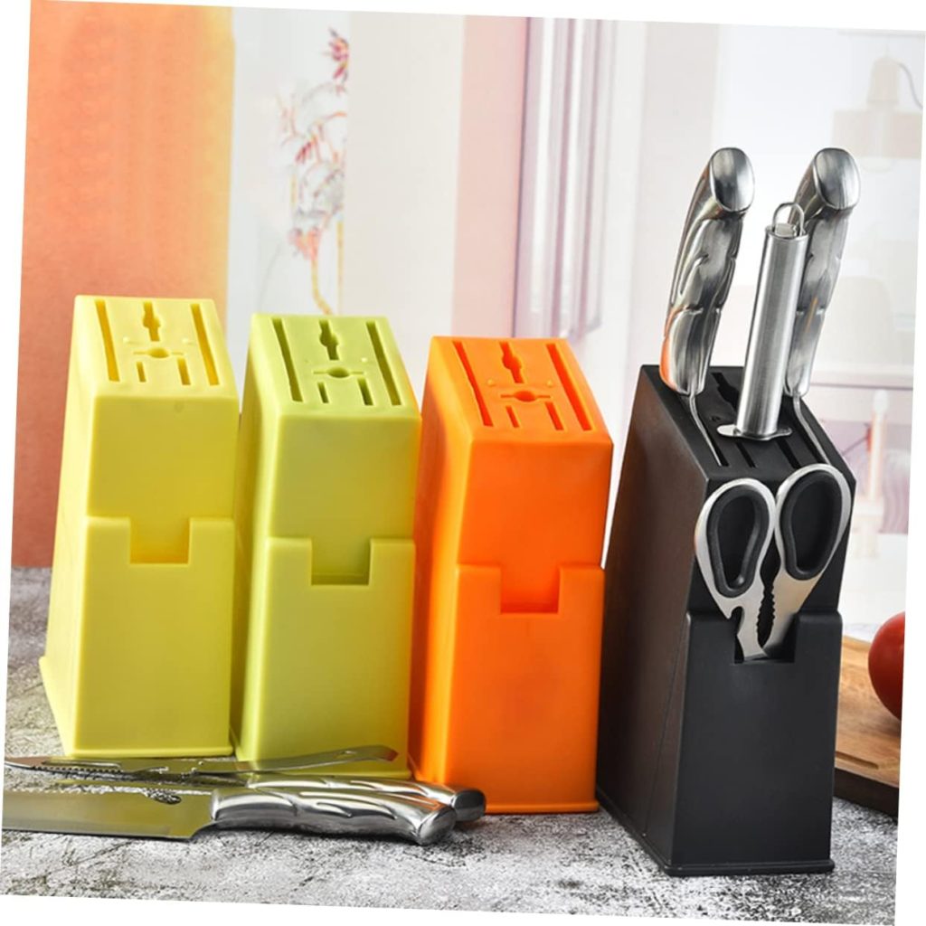 3pcs Block Knives Holder Cutlery Organizer Storage Solution Holder Block Japanese Kitchen Storage Drawers Stand Kitchen Storage Organizer Tableware Utensils