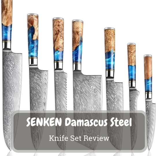 SENKEN Damascus Steel Knife Set Review