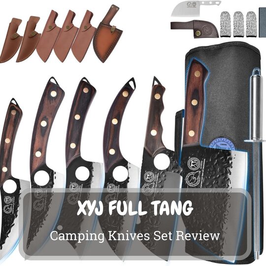 XYJ FULL TANG Camping Knives Set Review