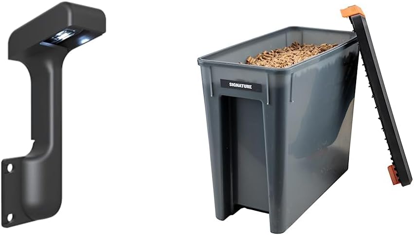 Traeger BAC523 Pellet Sensor, Black  Traeger Pellet Grills BAC637 Stay Dry Pellet Bin, Wood Pellet Storage with Locking Lid, Black