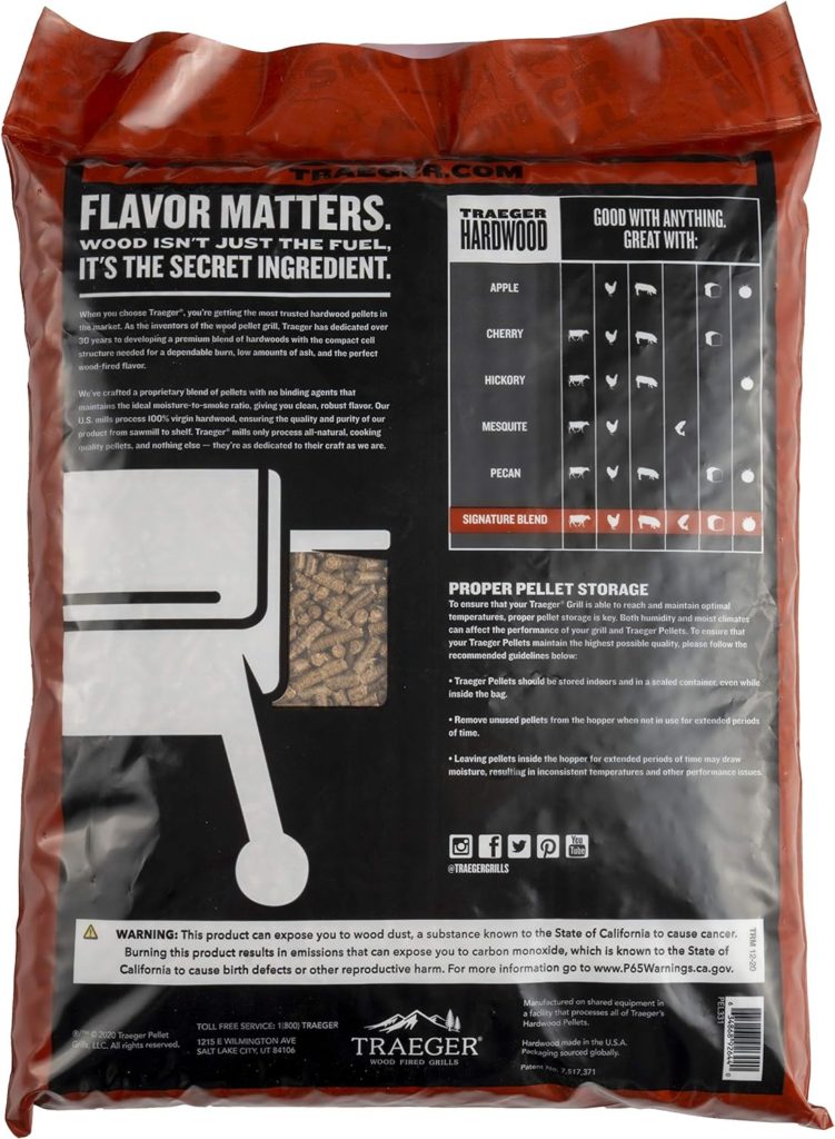 Traeger Grills Signature Blend 100% All-Natural Wood Pellets for Smokers and Pellet Grills, BBQ, Bake, Roast, and Grill, 20 lb. Bag  Grills SPC171 Pork and Poultry Rub with Apple and Honey