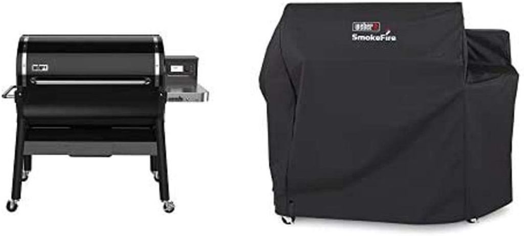 Weber SmokeFire EX6 Wood Fired Pellet Grill (2nd Gen) with Cover