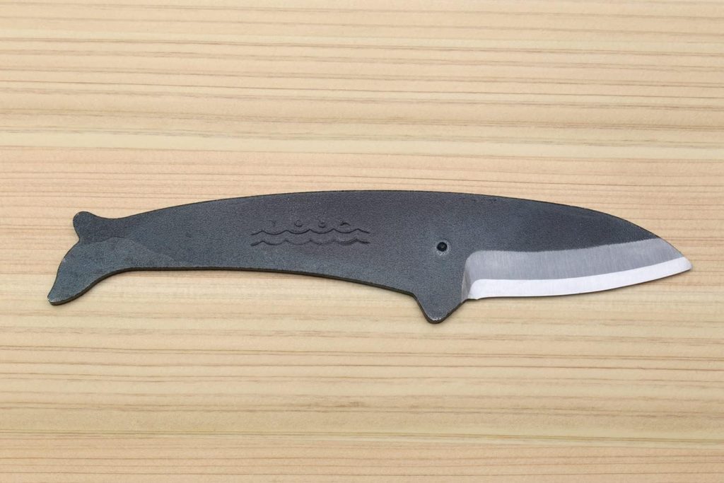 Yoshihiro Shiroko High Carbon Steel Kurouchi KUJIRA Whale Japanese Utility Knife (Type A) Made in Japan