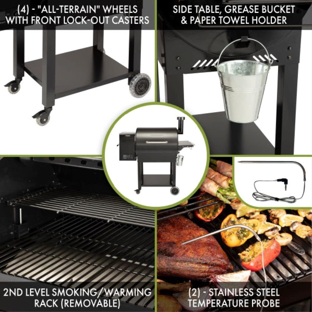 Cuisinart CPG-700 Grill and Smoker, 52x24.5x49.3  Smoker  Traeger Grills Signature Blend 100% All-Natural Wood Pellets for Smokers and Pellet Grills, BBQ, Bake, Roast, and Grill, 20 lb. Bag