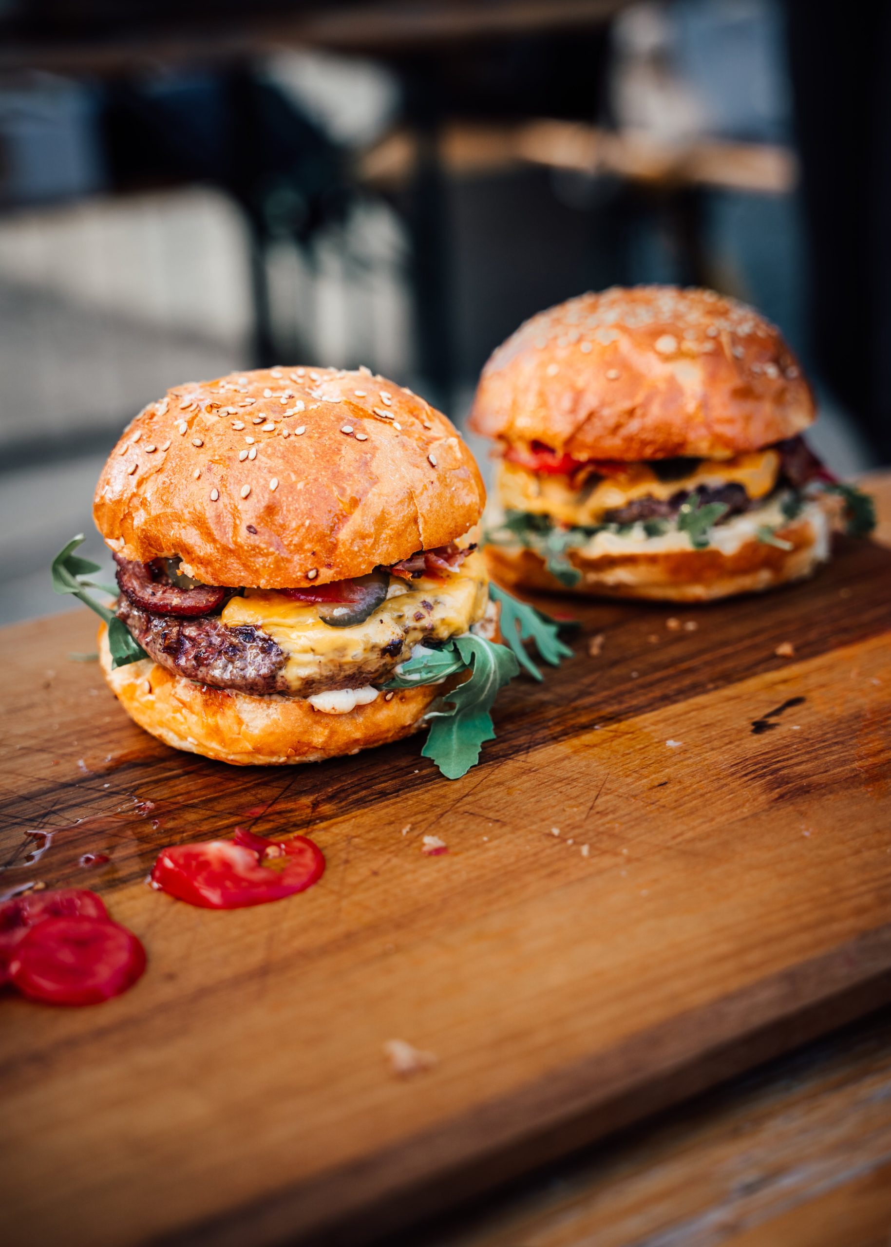 Delicious Burgers Cooked on a Pellet Grill