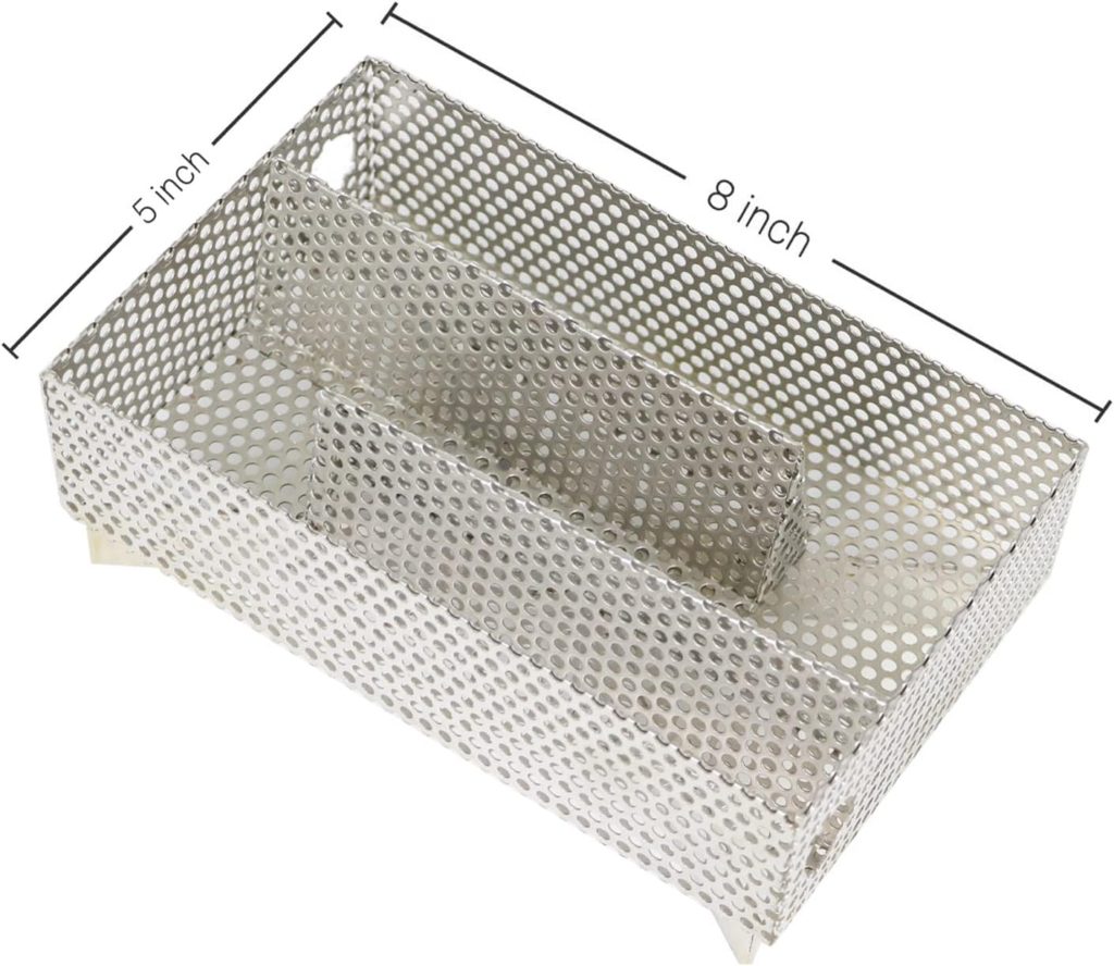 Meshscreen Pellet Maze Smoker Tray 5 x 8 Inch 12 Hours of Billowing Smoke, Suitable for hot and cold smoked grilled meat fish chicken beef,Compatible with a variety of grill smokers